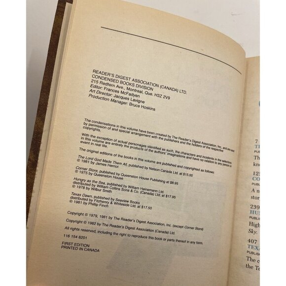 Reader’s Digest Condensed Books 1st Ed 1982 Leather Bound w/ Gilt Edges - NM - Picture 3 of 11